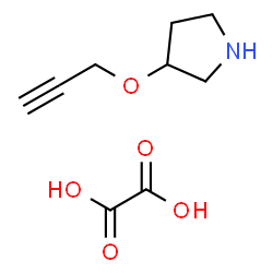 3-(Prop-2-yn-1-yloxy)pyrrolidine oxalate结构式