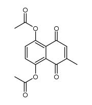 diacetato de 2-metilnaftazarina Structure