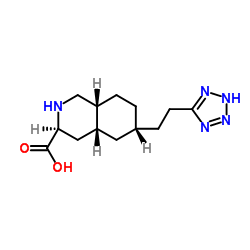 6-(2-(1H-tetrazol-5-yl)ethyl)-1,2,3,4,4a,5,6,7,8,8a-decahydroisoquinoline-3-carboxylic acid picture