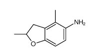 5-Benzofuranamine,2,3-dihydro-2,4-dimethyl- Structure