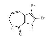 2,3-dibromo-6,7-dihydro-1H-pyrrolo<2,3-c>azepin-8-one Structure