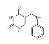 2,4(1H,3H)-Pyrimidinedione,5-[(phenylamino)methyl]-结构式