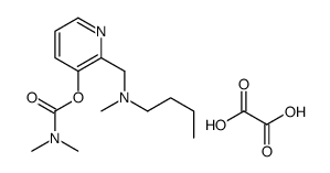 2-((Butylmethylamino)methyl)-3-pyridinyl dimethylcarbamate ethanedioat e (1:1) structure