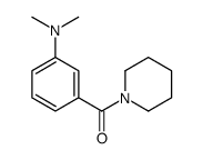 [3-(dimethylamino)phenyl]-piperidin-1-ylmethanone结构式