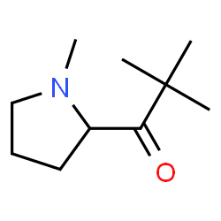 1-Propanone,2,2-dimethyl-1-(1-methyl-2-pyrrolidinyl)-(9CI) Structure