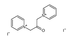 1,3-di(pyridin-1-ium-1-yl)propan-2-one,diiodide结构式