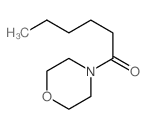 Morpholine, 4-(1-oxohexyl)- (9CI) Structure