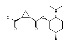 (1S,2S)-2-chlorocarbonyl-cyclopropanecarboxylic acid (1R,2S,5R)-5-isopropyl-2-methyl-cyclohexyl ester Structure