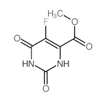 4-Pyrimidinecarboxylicacid, 5-fluoro-1,2,3,6-tetrahydro-2,6-dioxo-, methyl ester结构式