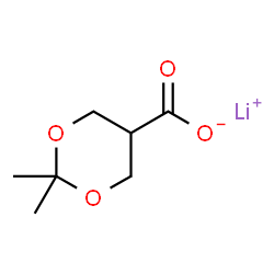 Lithium 2,2-dimethyl-1,3-dioxane-5-carboxylate Structure