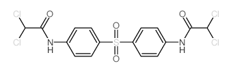 2,2-dichloro-N-[4-[4-[(2,2-dichloroacetyl)amino]phenyl]sulfonylphenyl]acetamide结构式