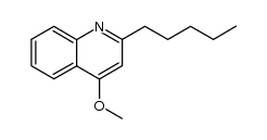 4-methoxy-2-pentylquinoleine Structure