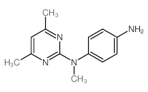 N-(4-氨基苯基)-n-甲基-4,6-二甲基-2-嘧啶胺结构式