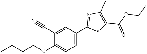 ethyl 2-(4-butoxy-3-cyanophenyl)-4-methylthiazole-5-carboxylate Structure