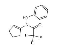 trifluoroacetic acid 1-(1-cyclopenten-1-yl)-2-phenylhydrazide Structure