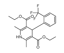 diethyl 2,6-dimethyl-4-[2-(trifluoromethyl)phenyl]-1,4-dihydropyridine-3,5-dicarboxylate Structure