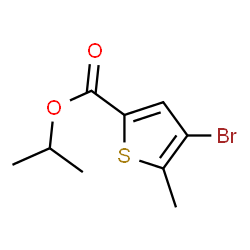 ISOPROPYL 4-BROMO-5-METHYLTHIOPHENE-2-CARBOXYLATE结构式