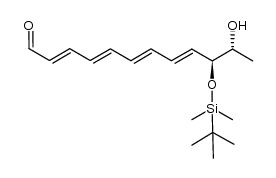 (10S,11R)-11-hydroxy-10-(1,1-dimethylethyl)dimethylsiloxy-2,4,6,8-dodecatetraenal结构式