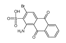 1-amino-3-bromo-9,10-dioxoanthracene-2-sulfonic acid Structure