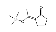 1-(2-(trimethylsilyloxy)-1-cyclopenten-1-yl)-ethanone结构式