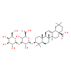 3β-[(3-O-β-D-Galactopyranosyl-β-D-glucopyranuronosyl)oxy]oleana-12-ene-28-oic acid Structure