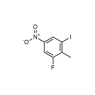 1-Fluoro-3-iodo-2-methyl-5-nitrobenzene Structure