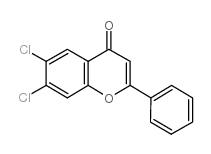 6,7-DICHLOROFLAVONE结构式