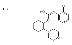 (2-morpholin-4-ium-4-ylcyclohexyl) N-(2-chlorophenyl)carbamate,chloride结构式