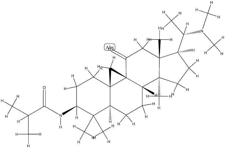 (20S)-20-(Dimethylamino)-4,4,14-trimethyl-3β-(2-methylpropanoylamino)-9,19-cyclo-5α-pregnan-11-one picture