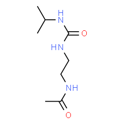 Acetamide,N-[2-[[[(1-methylethyl)amino]carbonyl]amino]ethyl]- Structure