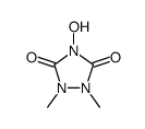 1,2,4-Triazolidine-3,5-dione, 4-hydroxy-1,2-dimethyl- (9CI)结构式