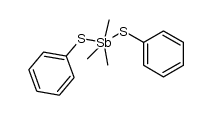 Bis-phenylmercapto-trimethylantimon结构式