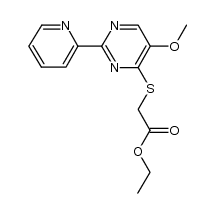 ETHYL 2-([5-METHOXY-2-(2-PYRIDINYL)-4-PYRIMIDINYL]SULFANYL)ACETATE Structure