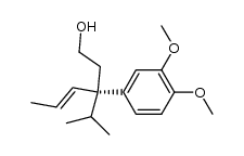 (4E,3R)-(-)-3-(3,4-dimethoxyphenyl)-3-isopropylhex-4-enol Structure