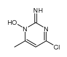 4-chloro-1,2-dihydro-2-imino-6-methyl-1-pyrimidinol Structure