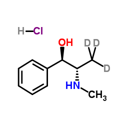 (1R,2S)-(-)-EPHEDRINE-γ,γ,γ-D3 HCL Structure