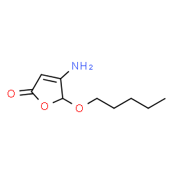 2(5H)-Furanone,4-amino-5-(pentyloxy)-(9CI)结构式