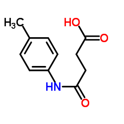 Butanoic acid,4-[(4-methylphenyl)amino]-4-oxo- structure