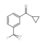 3-三氟甲基苯基环丙基甲基酮结构式