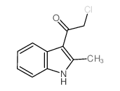 2-氯-1-(2-甲基-1H-吲哚-3-基)-乙酮结构式