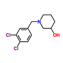 1-(3,4-Dichlorobenzyl)-3-piperidinol结构式