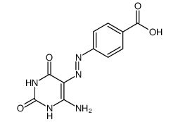 5-(4-carboxyphenylazo)-6-aminouracil结构式