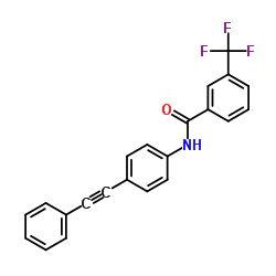 N-[4-(Phenylethynyl)phenyl]-3-(trifluoromethyl)benzamide Structure