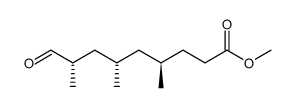 [4R,6S,8S]-4,6,8-trimethyl-9-oxo-nonanoic acid methyl ester Structure