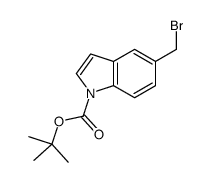 1-Boc-5-(溴甲基)-1H-吲哚结构式