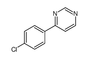 (9CI)-4-(4-氯苯基)-嘧啶结构式