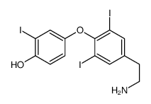 4-[4-(2-aminoethyl)-2,6-diiodophenoxy]-2-iodophenol Structure