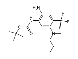 [2-amino-5-(methyl-propyl-amino)-4-trifluoromethyl-phenyl]-carbamic acid tert-butyl ester Structure