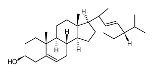 (3beta,22E,24R)-stigmasta-5,22-dien-3-ol Structure