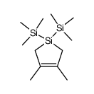 3,4-dimethyl-1,1-bis-trimethylsilanyl-2,5-dihydro-1H-silole结构式